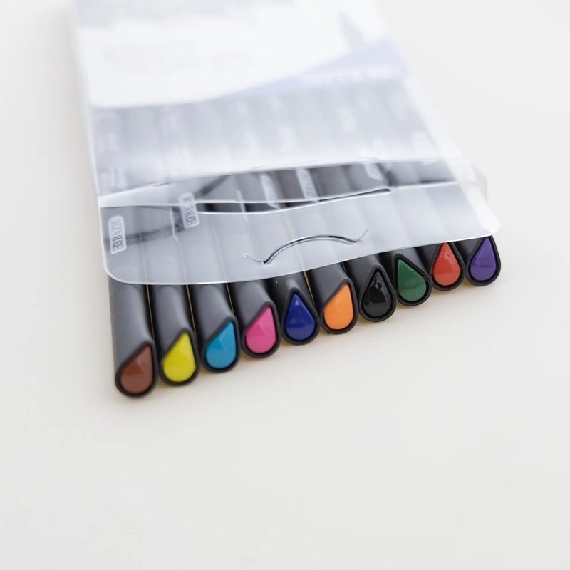 10 Color Skylar 0.4mm Fineliner Pen