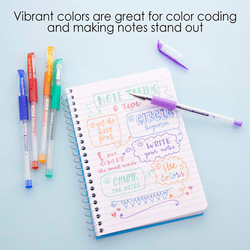 24 Scented Essence Gel Pen W/ Cushion Grip