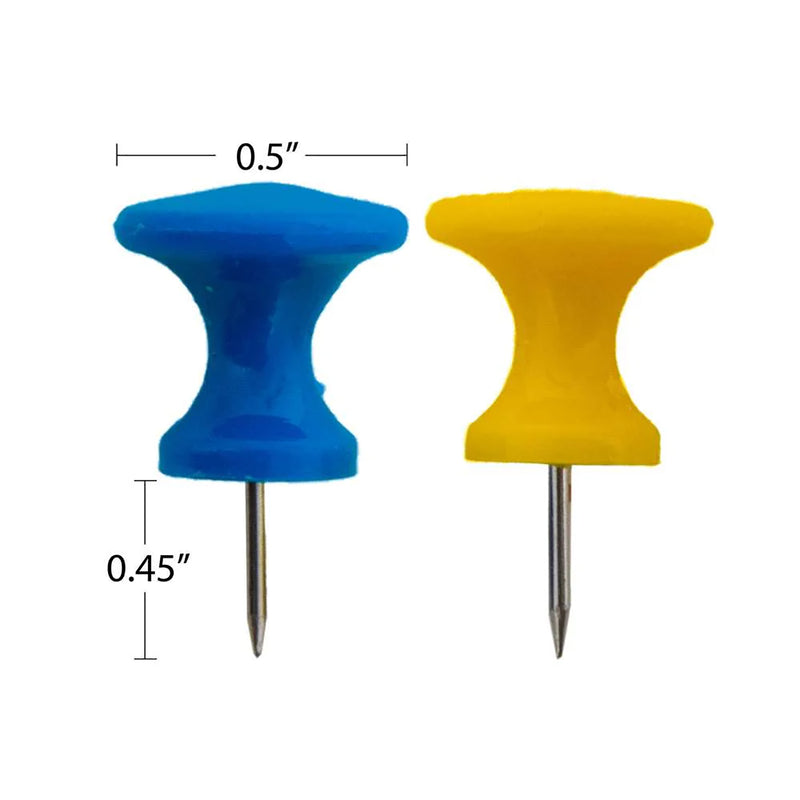 Jumbo Push Pins 25ct Asst Color