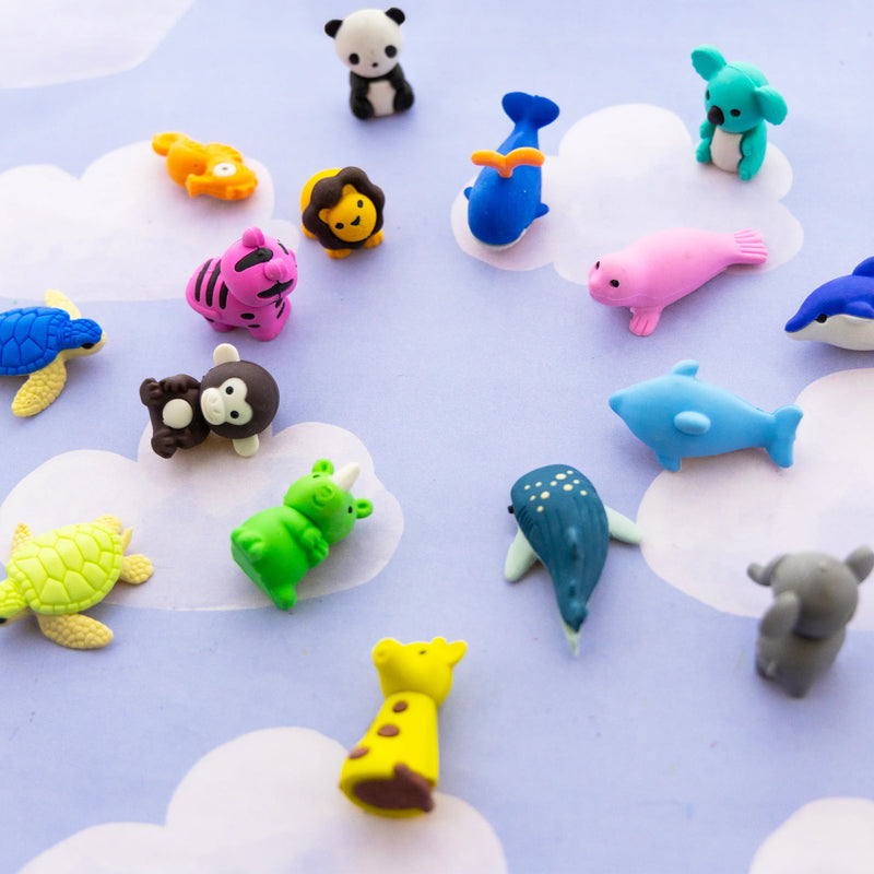 Wildlife 3d Eraser Sets 24 Packs