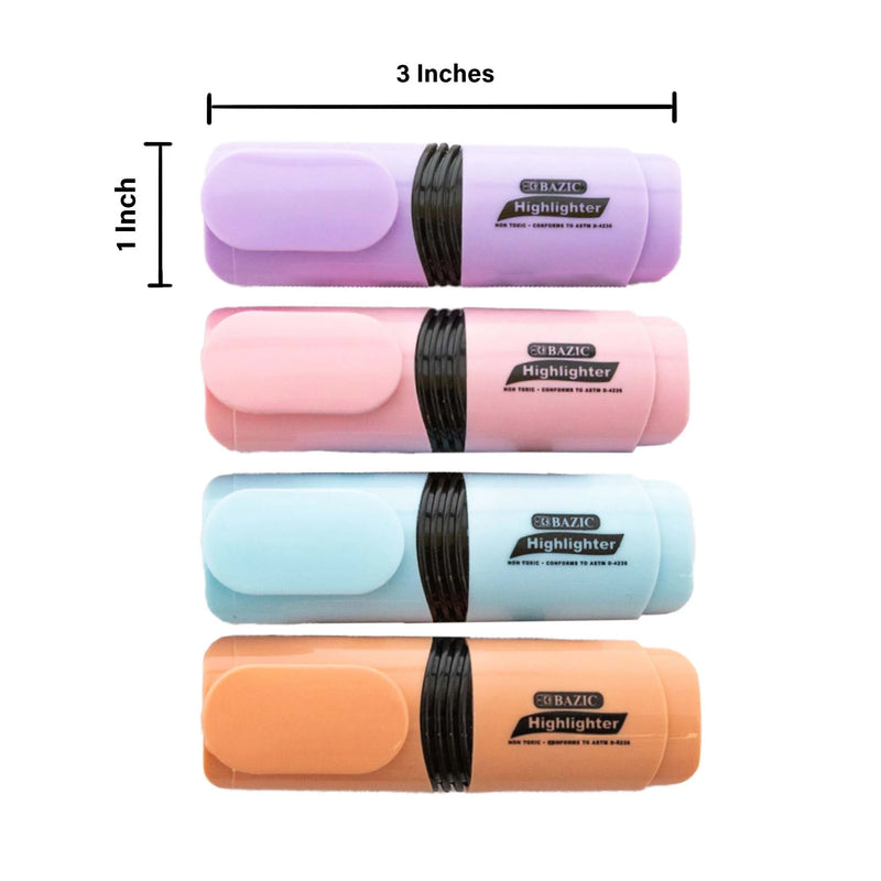 Mini Desk Style Pastel Highlighters