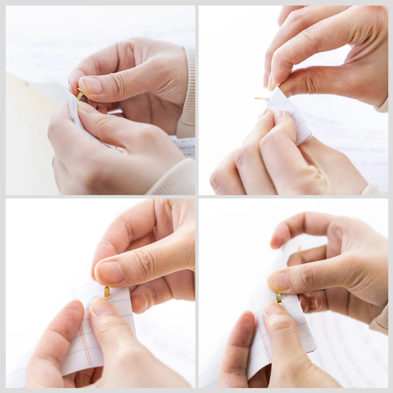 100ct 0.5in Brass-plated Fasteners