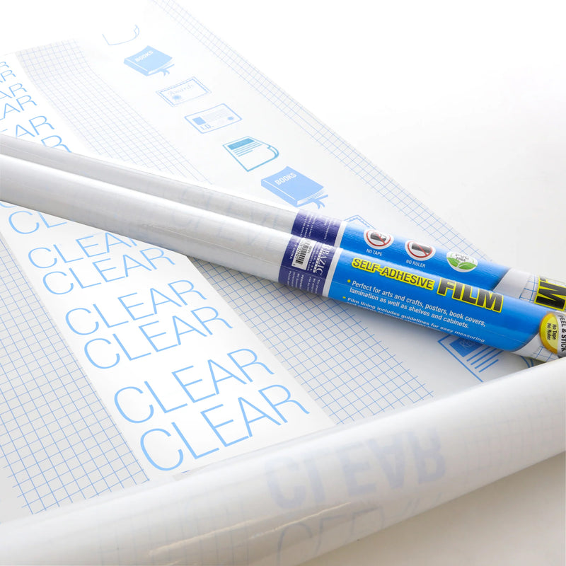 Clear Self Adhesive Book Cover 18in X 1.5 Yards