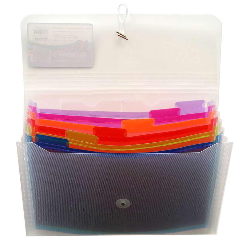 7-pocket Letter Poly Expanding File Rainbow