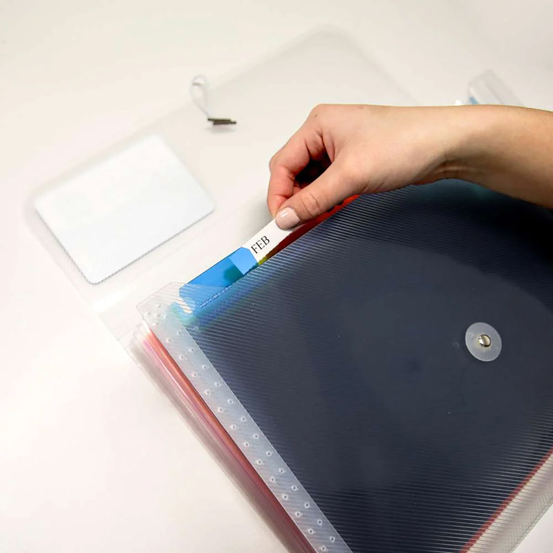 7-pocket Letter Poly Expanding File Rainbow