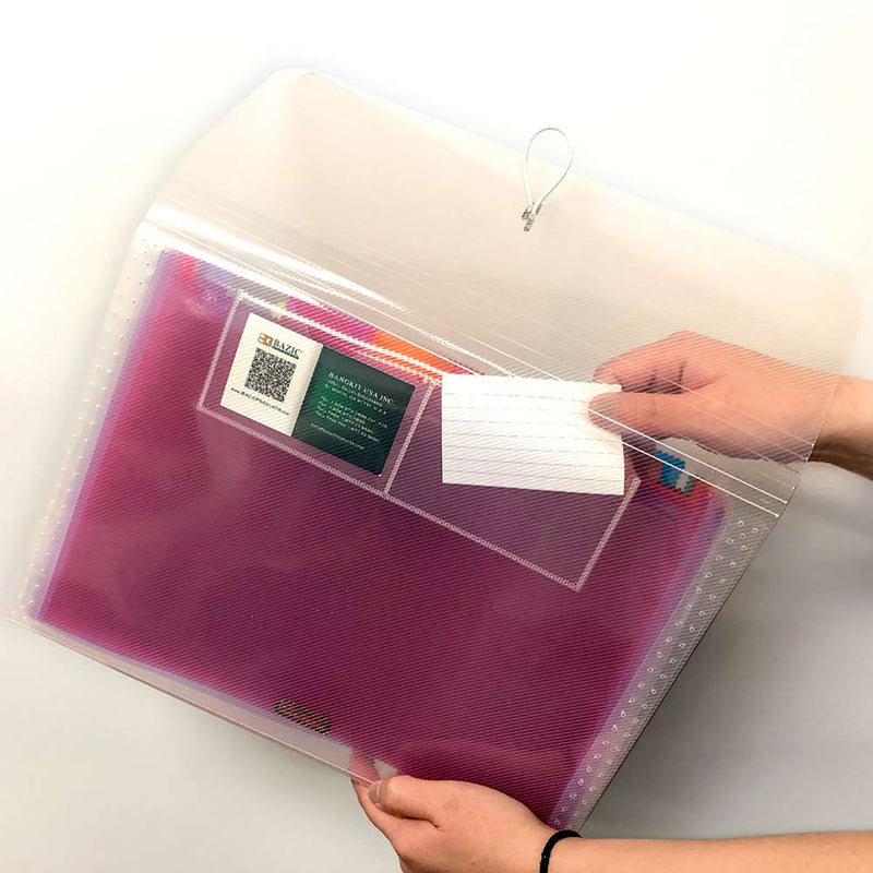 7-pocket Letter Poly Expanding File Rainbow