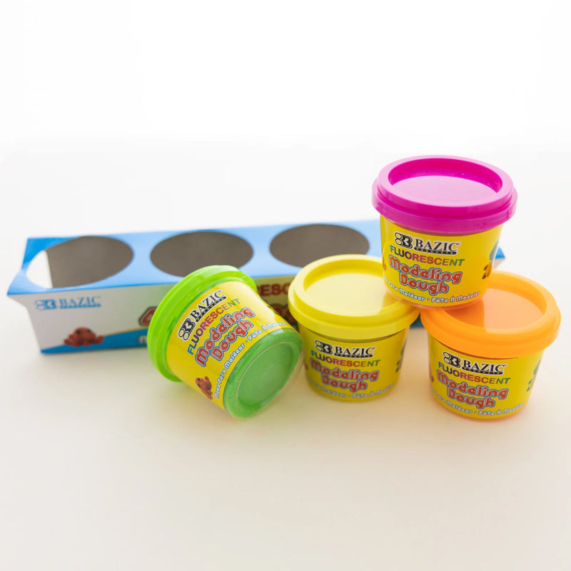 4ct Fluorescent Modeling Dough 4oz