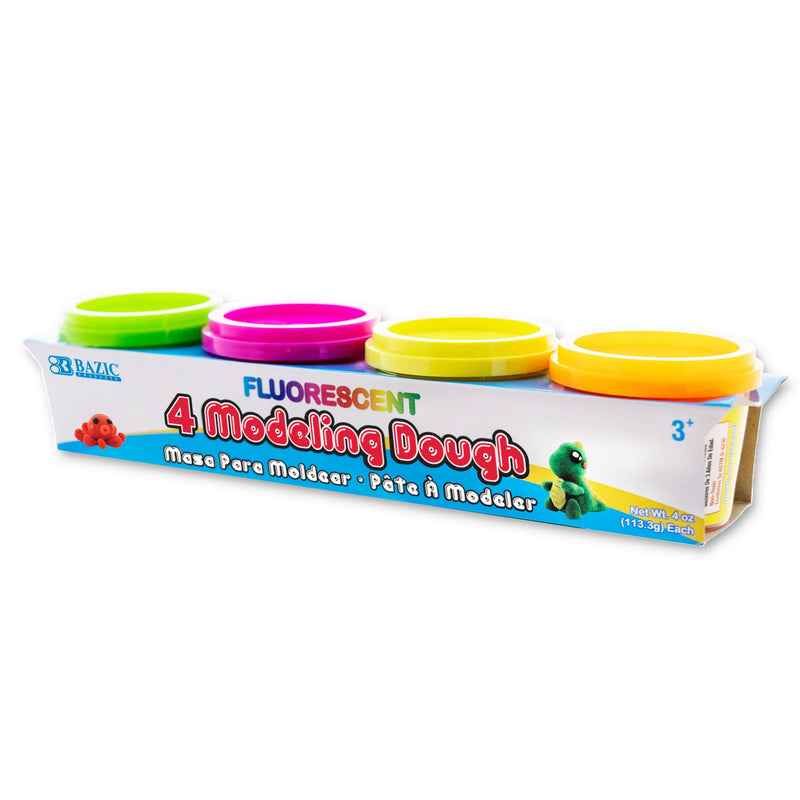 4ct Fluorescent Modeling Dough 4oz