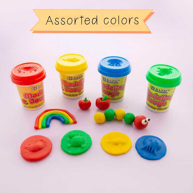 Modeling Dough, 2 oz. Multi Color, 4 Per Pack, 6 Packs