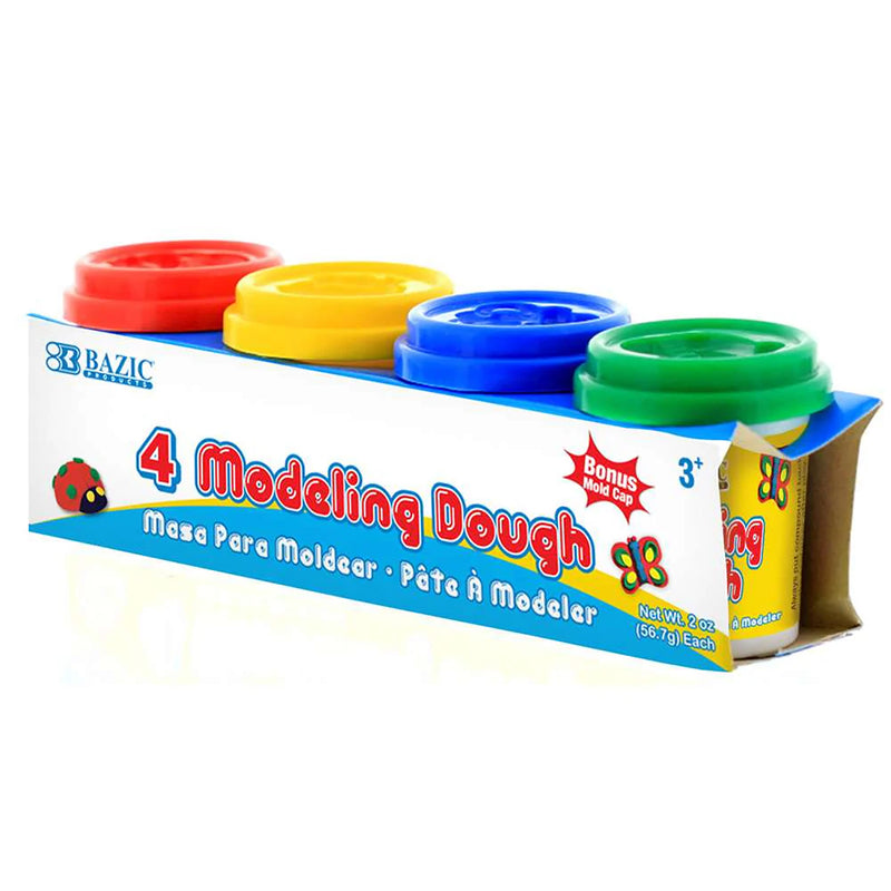 Modeling Dough, 2 oz. Multi Color, 4 Per Pack, 6 Packs