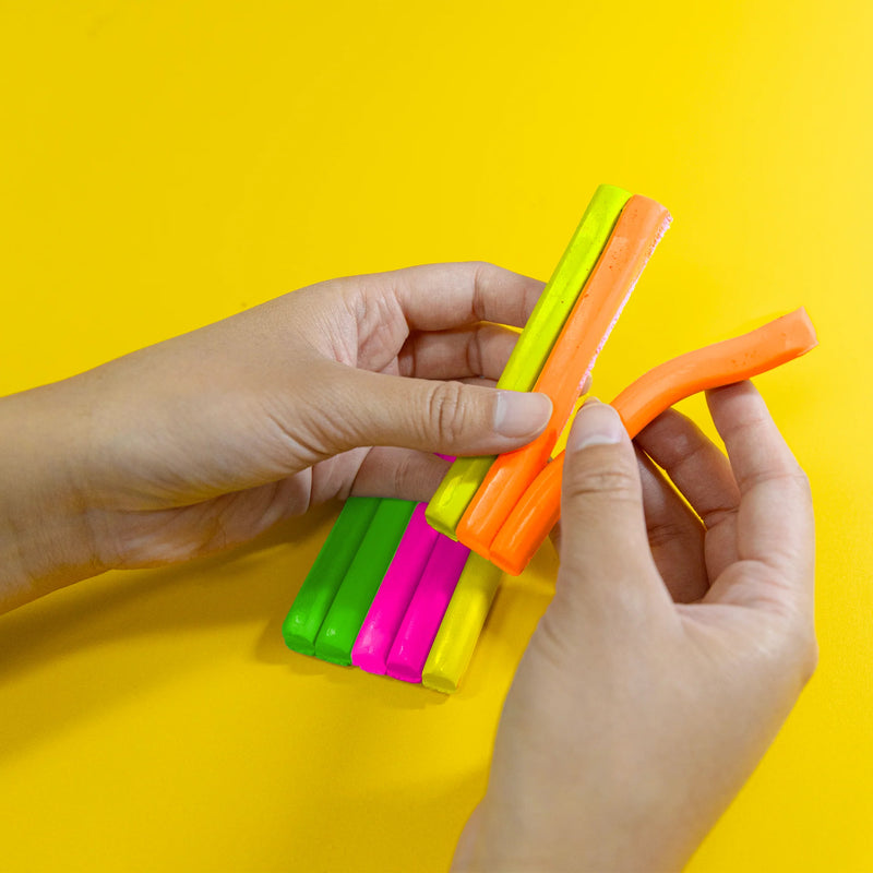 4 Fluor Colors Modeling Clay Sticks 4.8 Oz 136g