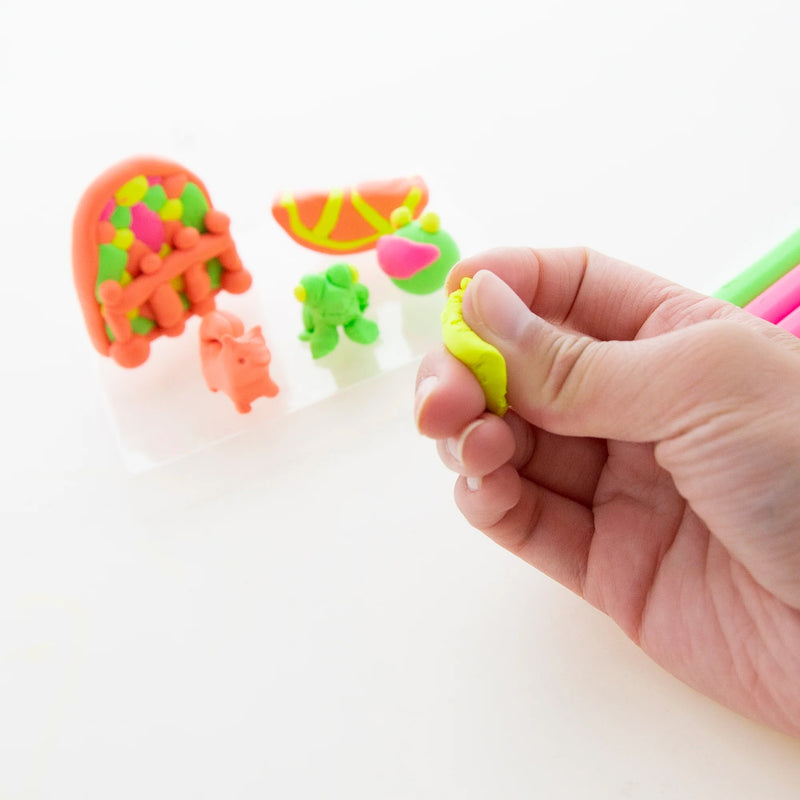 4 Fluor Colors Modeling Clay Sticks 4.8 Oz 136g
