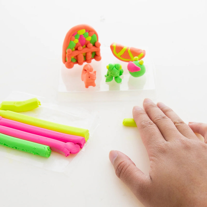 4 Fluor Colors Modeling Clay Sticks 4.8 Oz 136g