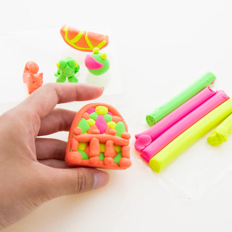 4 Fluor Colors Modeling Clay Sticks 4.8 Oz 136g