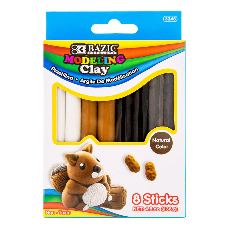 4 Earth Color Modeling Clay Sticks 4.8 Oz 136g