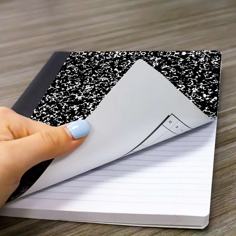 Wide Ruled Composition Book Black Marble