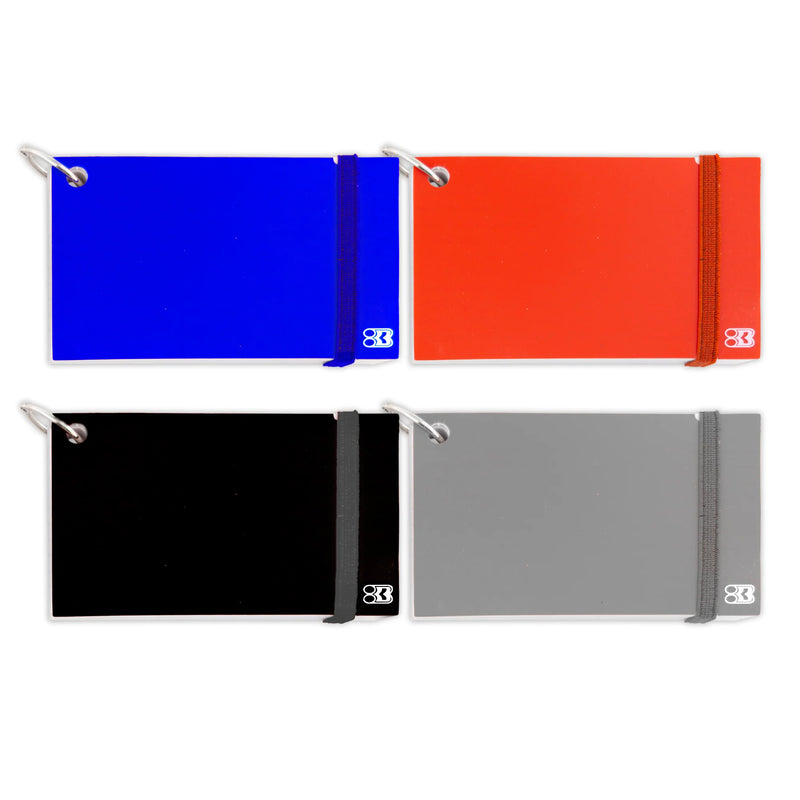 Poly Cover 3x5in Ruled Index Card White W/ring 100ct