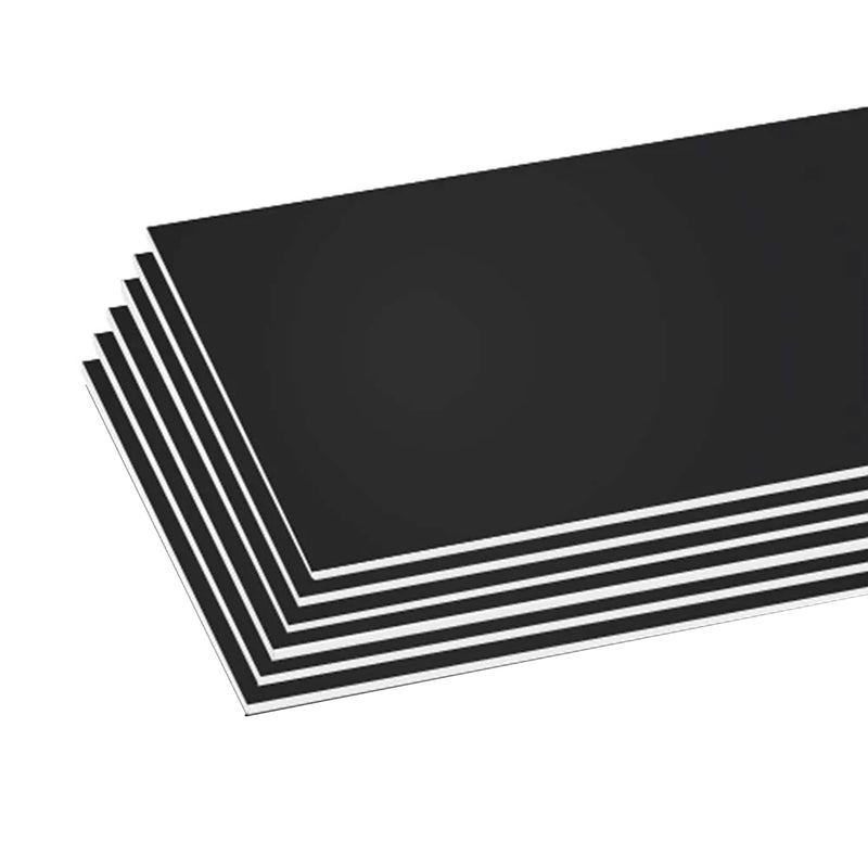 Foam Board, Black, 20" x 30", Pack of 6