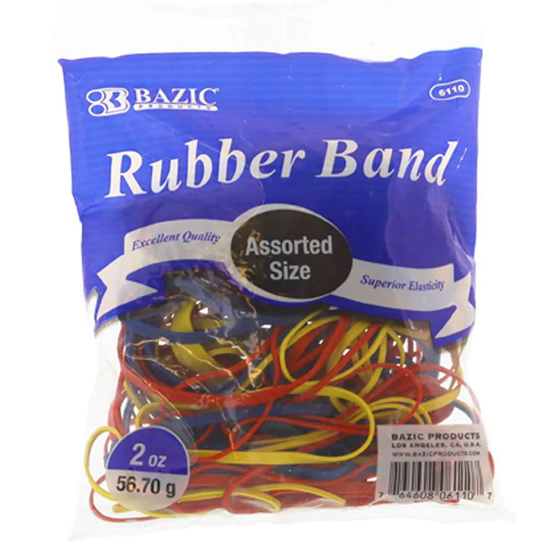 Asst Sizes & Colors Rubber Bands