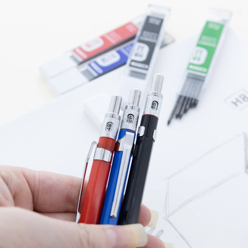 2mm Mechanical Pencil W/lead Hb 2b 4b 6b
