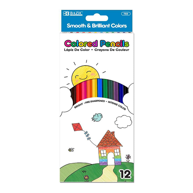 Bazic 12 Colored Pencils