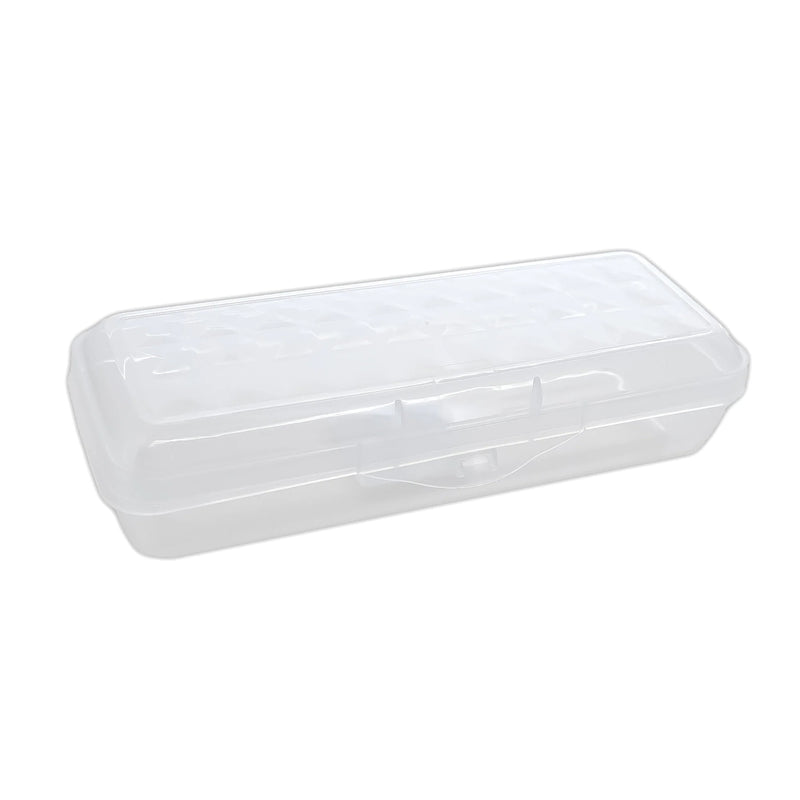 LUCENT Pencil Case Organizer Box, 8", Clear, Pack of 12