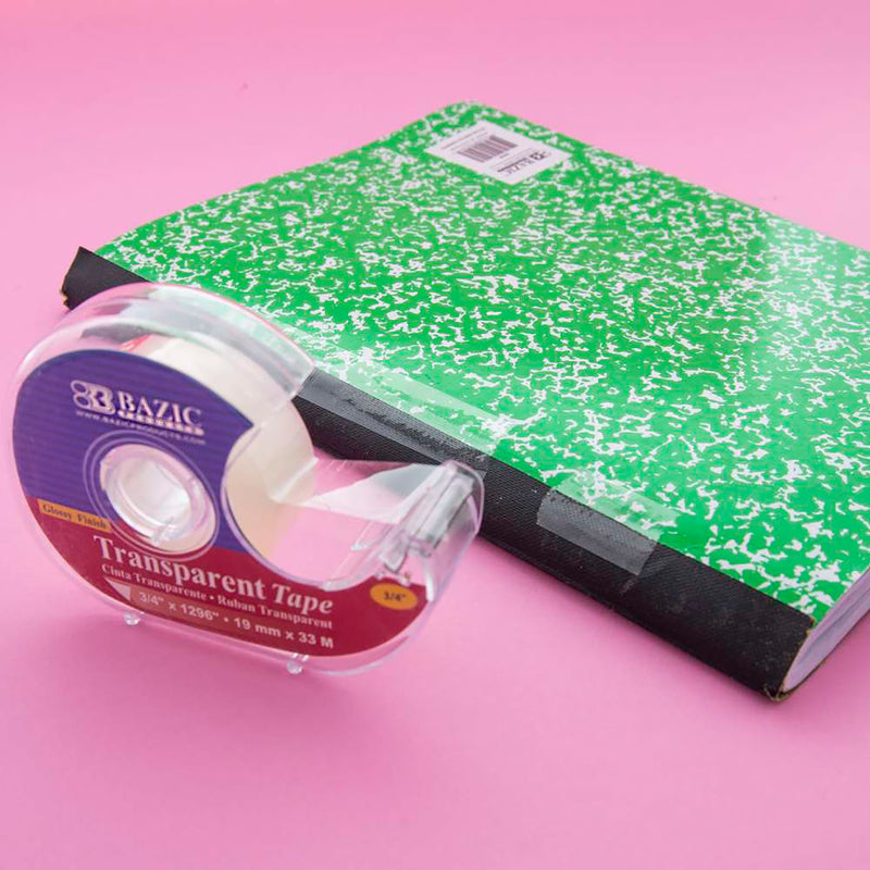 Transparent Tape W/ Dispenser 0.75 X 1296in