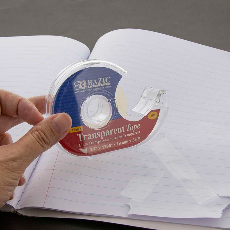 Transparent Tape W/ Dispenser 0.75 X 1296in