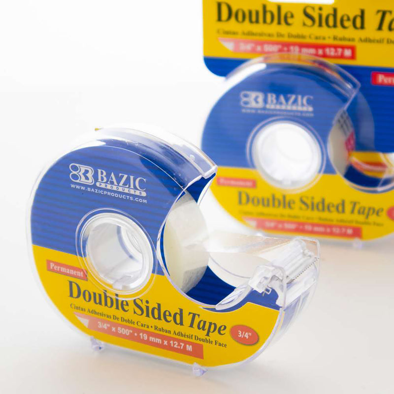 Double Sided Permanent Tape W/dispenser .75 X 500in