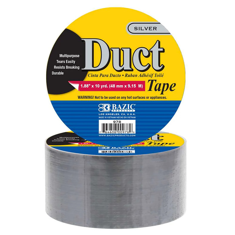 Silver Duct Tape 1.88in X 10 Yards