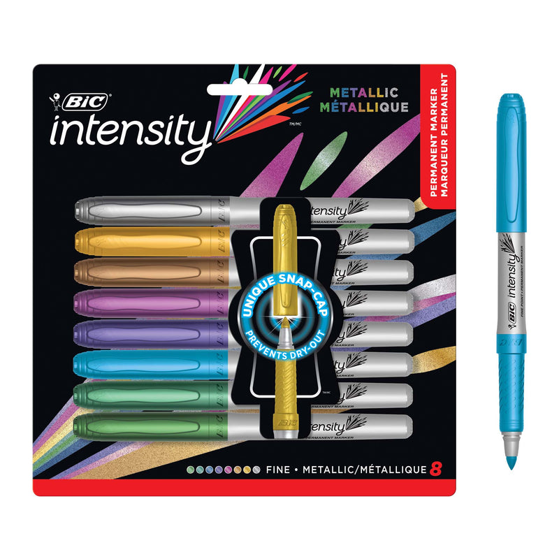 Metallic Permanent Markers Fine 8ct Intensity