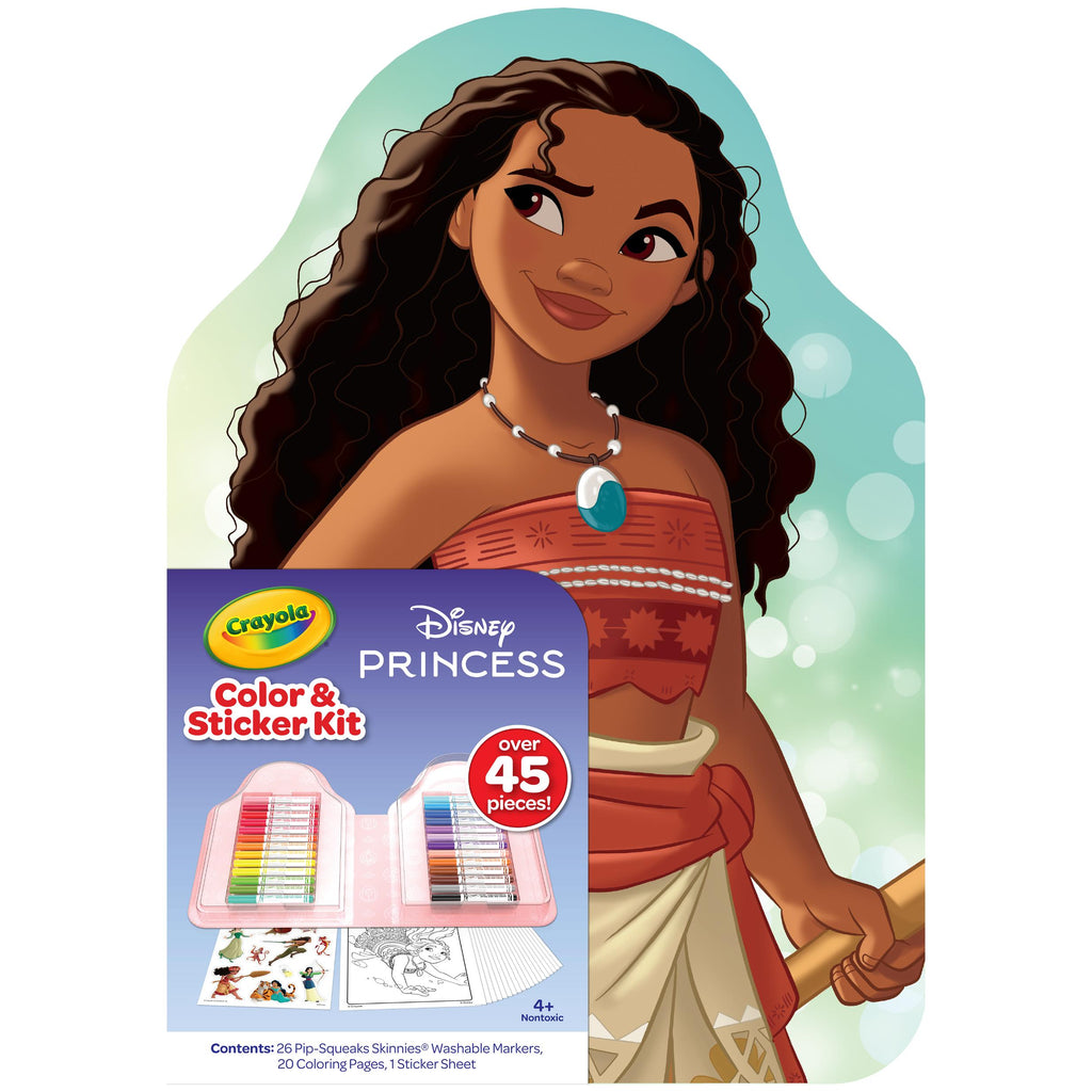 Disney Princess Color & Activity Set, 20 Coloring Book Pages & Stickers