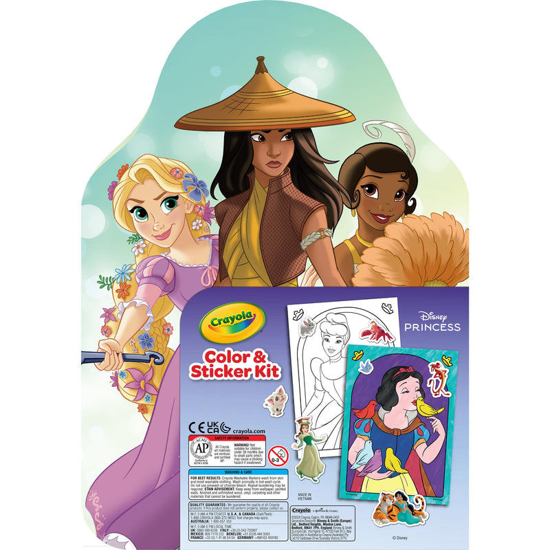 Disney Princess Color & Activity Set, 20 Coloring Book Pages & Stickers