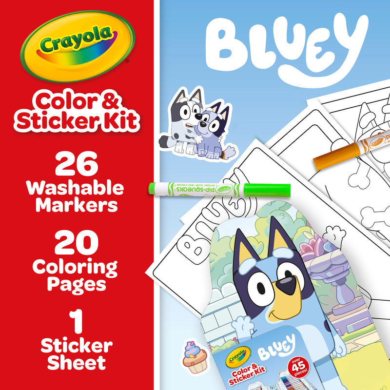 Color & Sticker Kit, Bluey