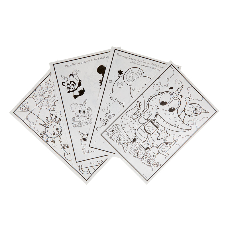 Uni-creatures 96-page Coloring Book