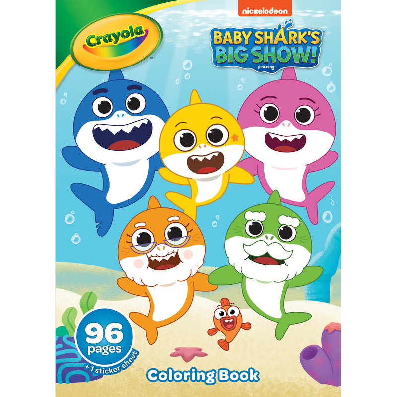Baby Shark 96-page Coloring Book