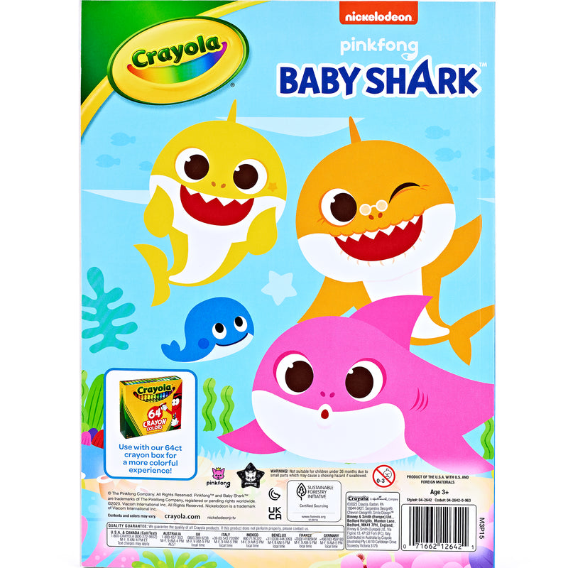 Baby Shark 96-page Coloring Book
