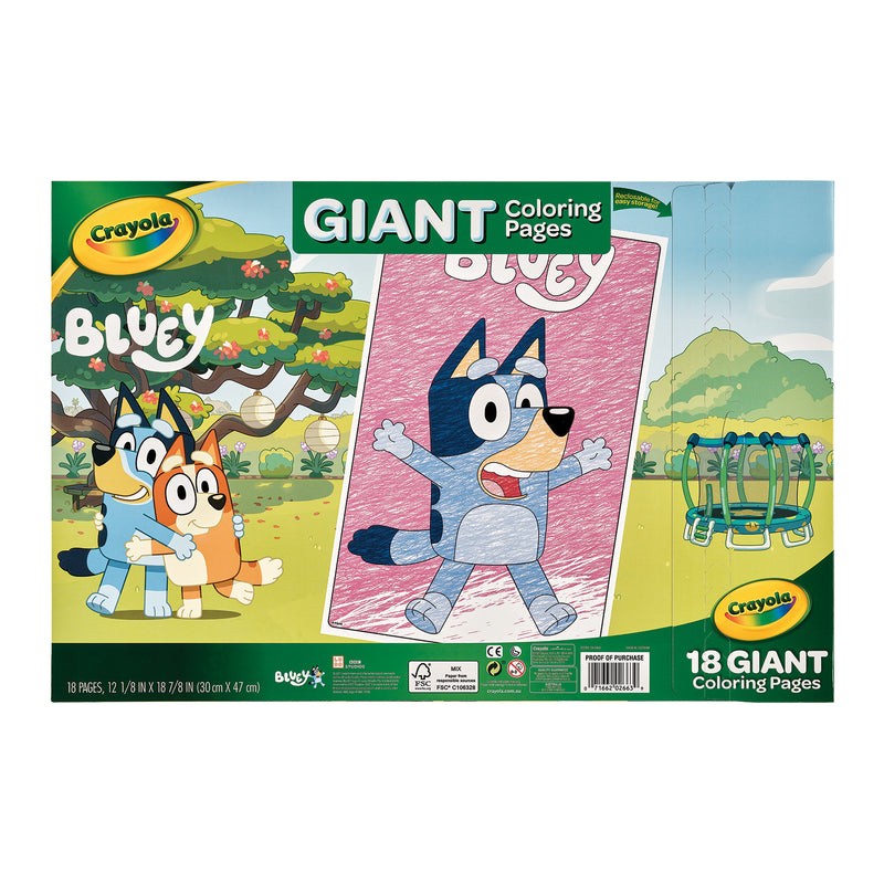 Crayola Giant Coloring Pages Bluey