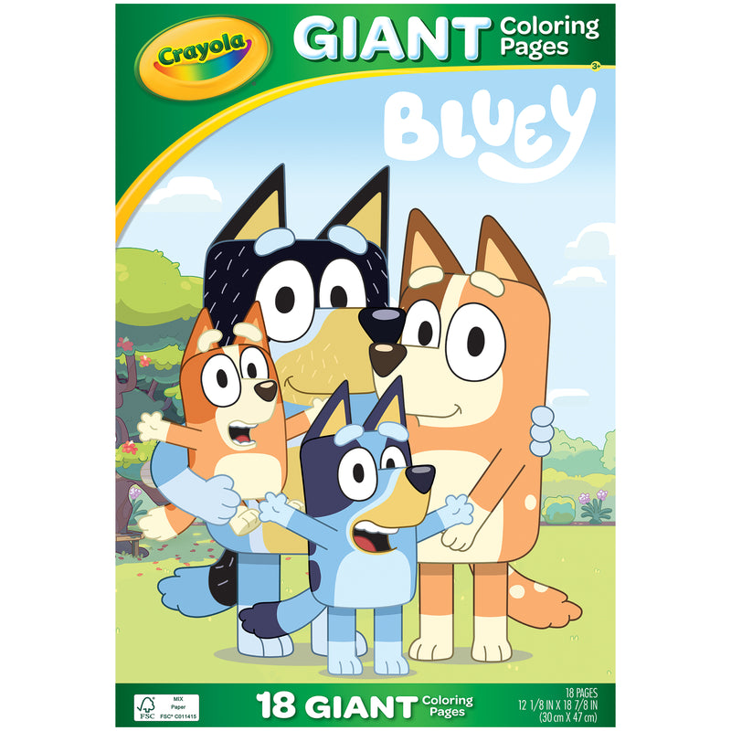 Crayola Giant Coloring Pages Bluey