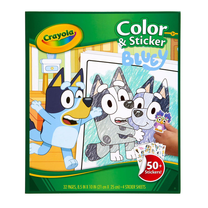 Color & Sticker Book, Bluey, Pack of 3