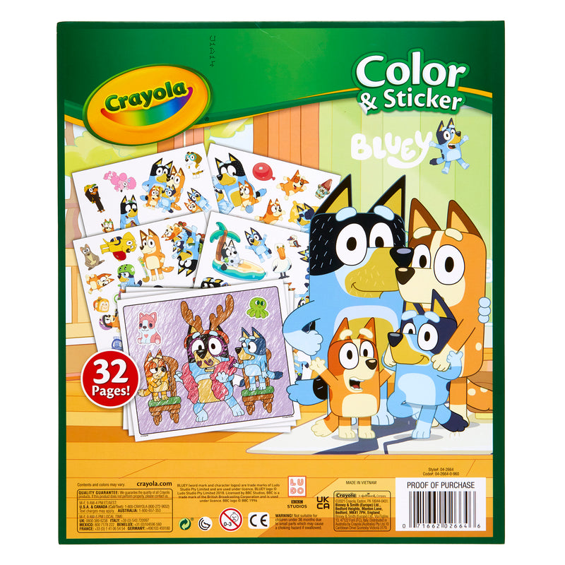 Crayola Color & Sticker Bluey