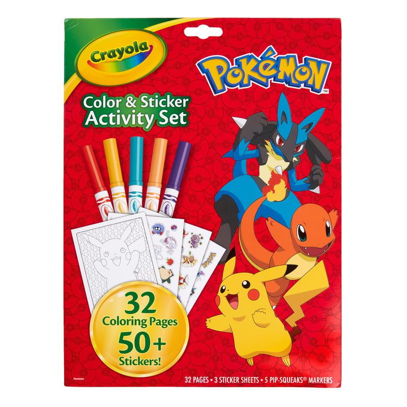 Pokemon Crayola Color & Sticker Activity Set