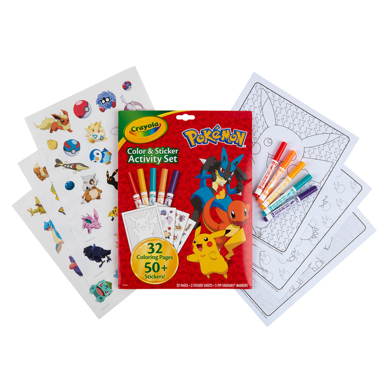 Pokemon Crayola Color & Sticker Activity Set