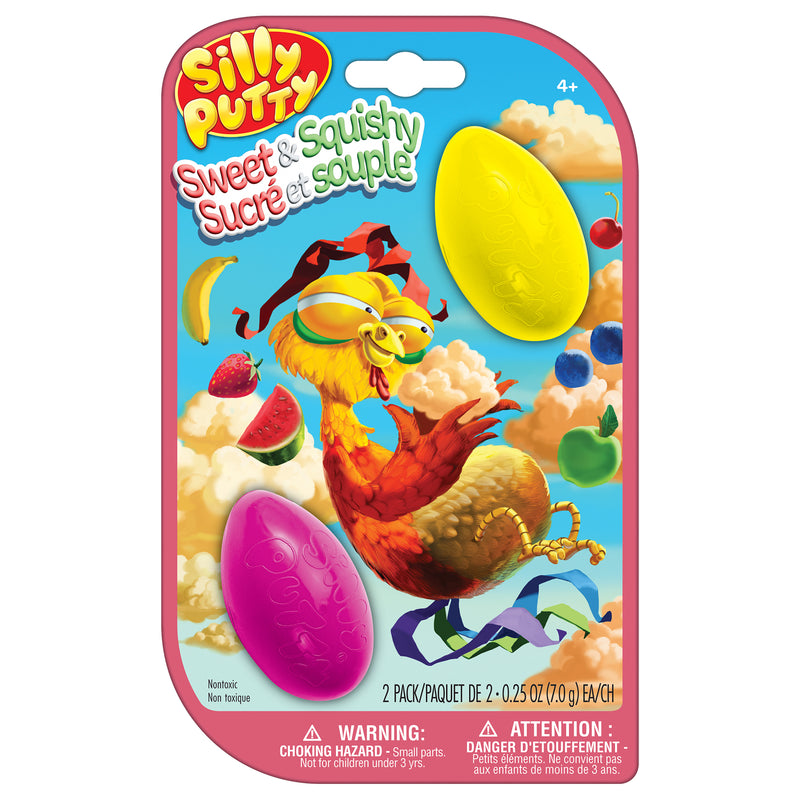Silly Putty Sweet & Squishy Eggs, 2 Per Pack, 4 Packs