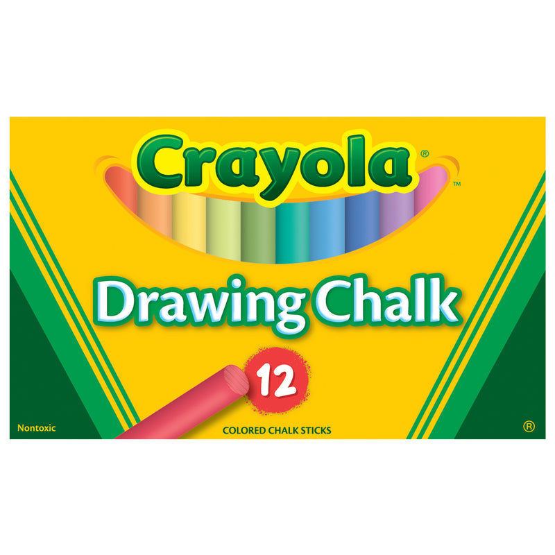 Colored Drawing Chalk, 12 Colors Per Pack, 6 Packs