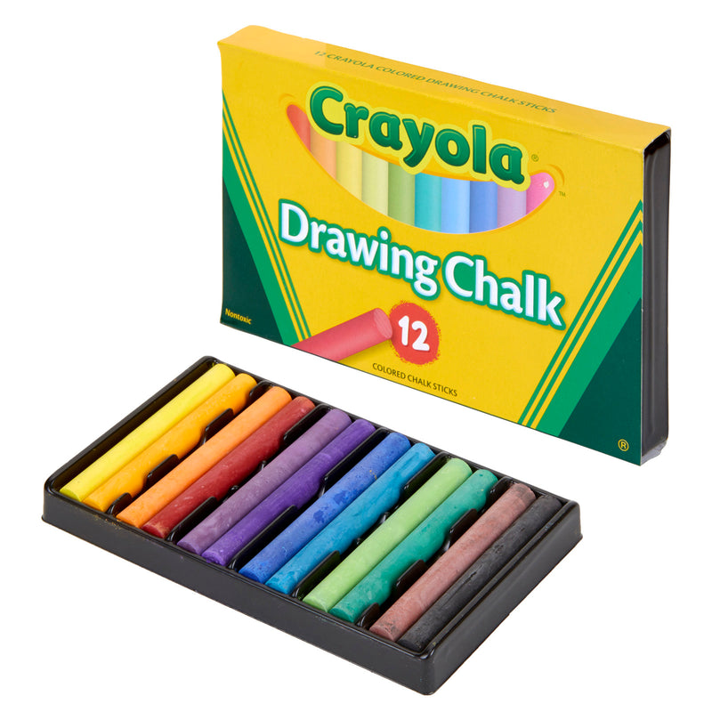 Colored Drawing Chalk, 12 Colors Per Pack, 6 Packs