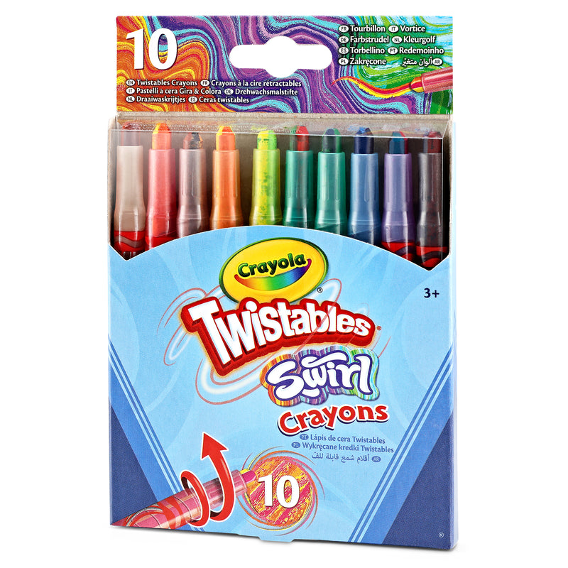 10ct Swirl Mini Twistable Crayons