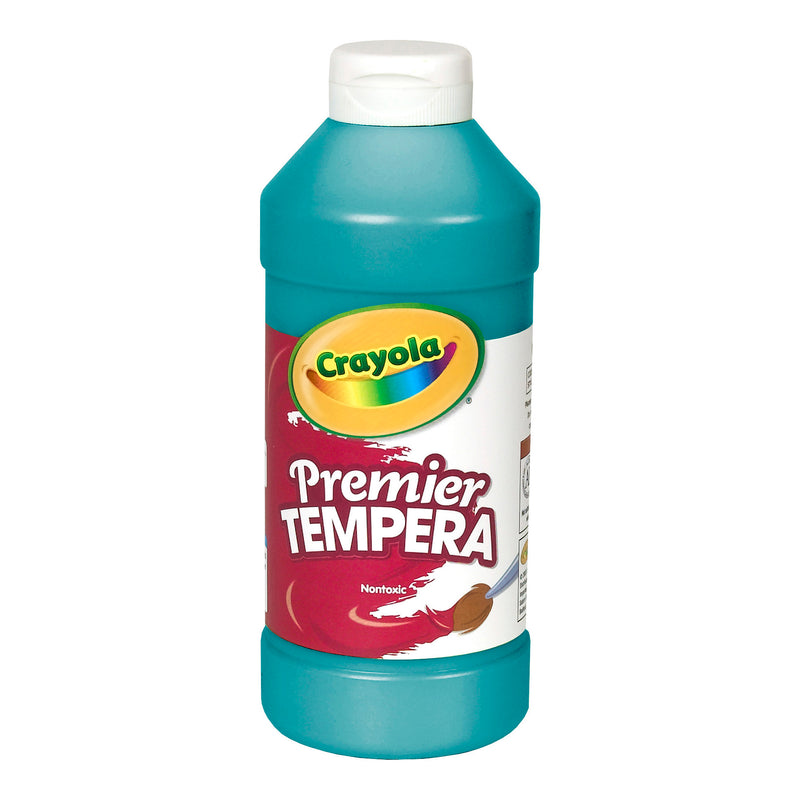 (3 Ea) 16oz Turq Premier Tempera Crayola