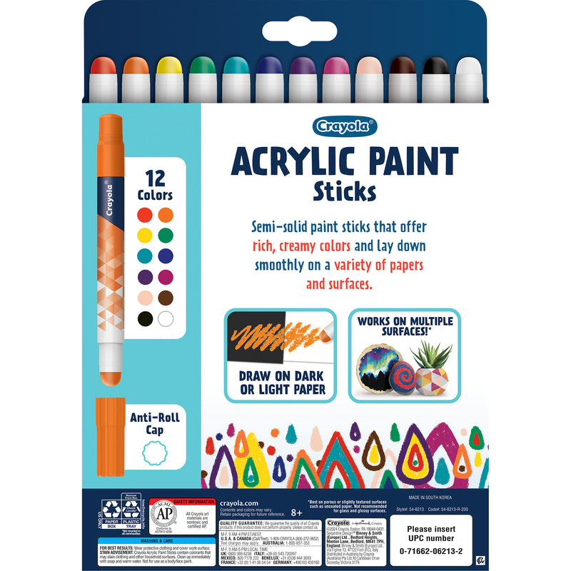 12ct Acrylic Paint Doodle Sticks