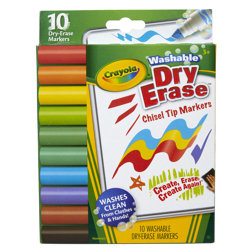 10ct Dry Erase Markers Dura-wedge Washable